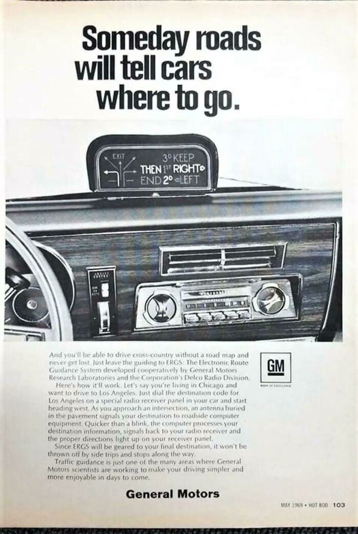 "Someday Roads Will Tell Cars Where To Go" Gm (1960)