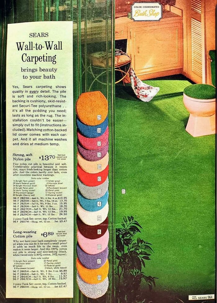 Wall-To-Wall Carpet For The Bath