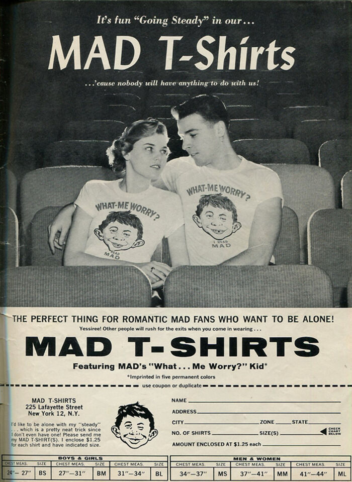 Mad T-Shirts, 1958