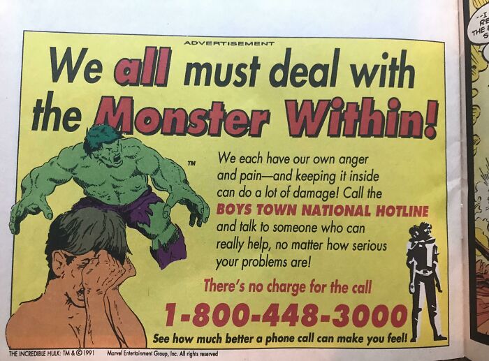 Mental Health Help Service In 1991 X-Men Comic