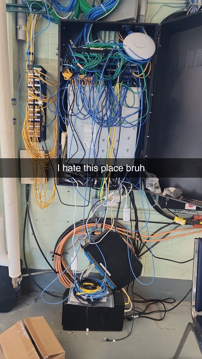 Network Cabinet At A Place I Work