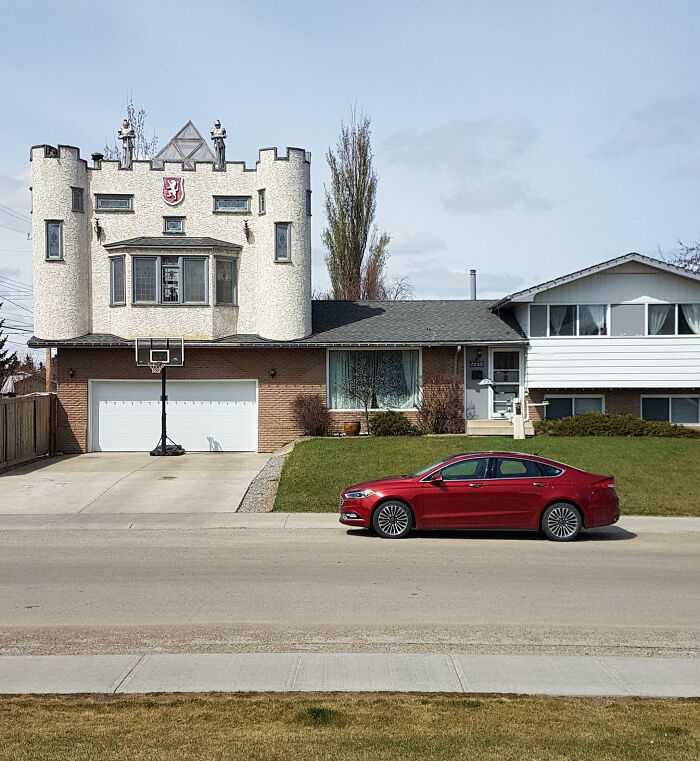 My Neighbors Have A Castle Built On Top Of Their Garage