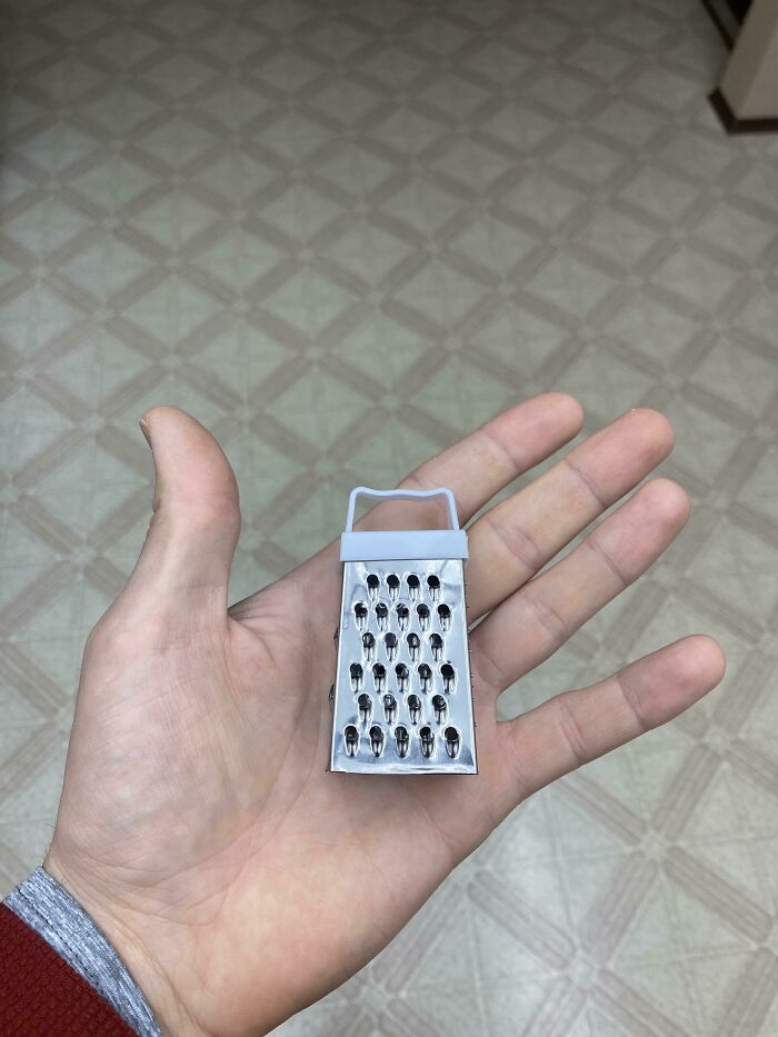Only Cheese Grater At The Airbnb I’m Staying At