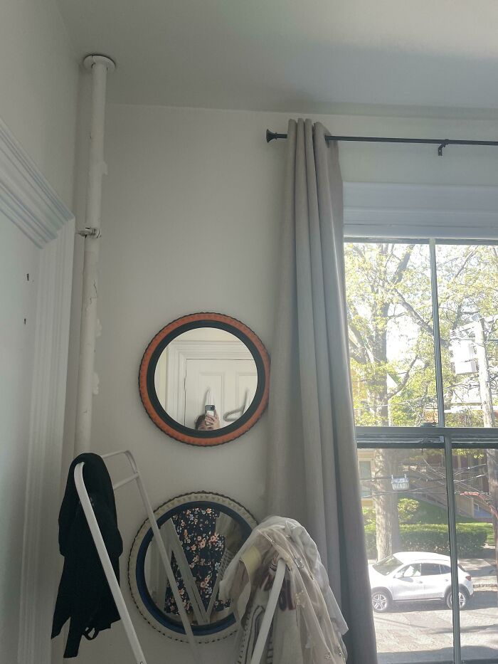 The Placement Of These Mirrors In My Airbnb