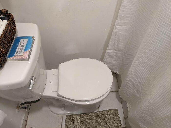 The Placement Of This Toilet In My Airbnb