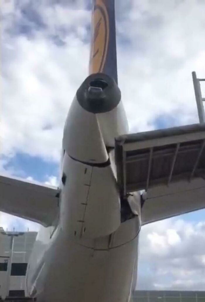 Jetbridge Collides With A Plane