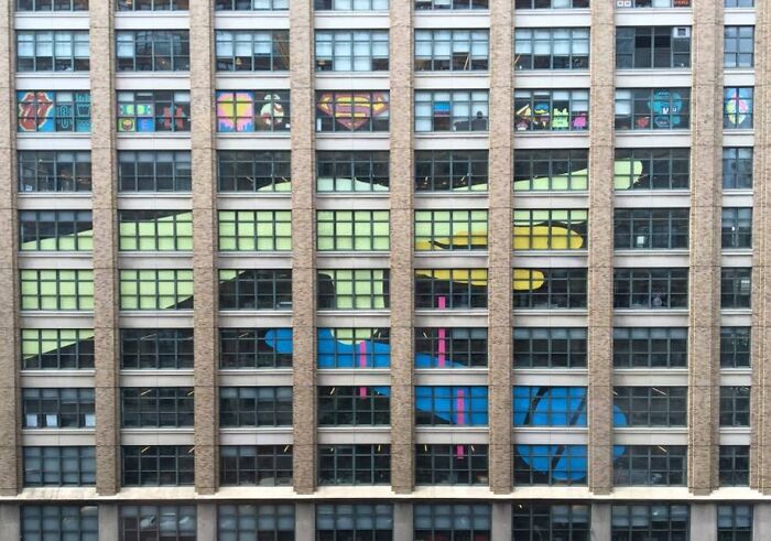 My Friend's Office Has Been In A Post-It War With The Neighbors. Yesterday The Neighbors Won