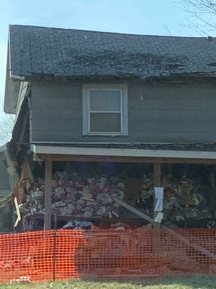 House Burst From Garbage (Oc)