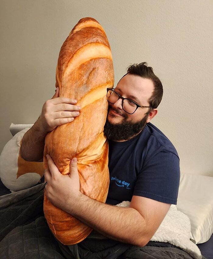 Sink Into Doughy Delight With The Real Looking Big Baguette Pillow - Let's 'Baguette' About Ordinary Pillows And Embrace The Freshly Baked Slumber