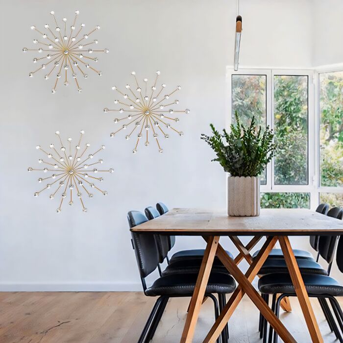 Dining room with wooden table, black chairs, wall art, and natural light showcasing inspiring dining room ideas.
