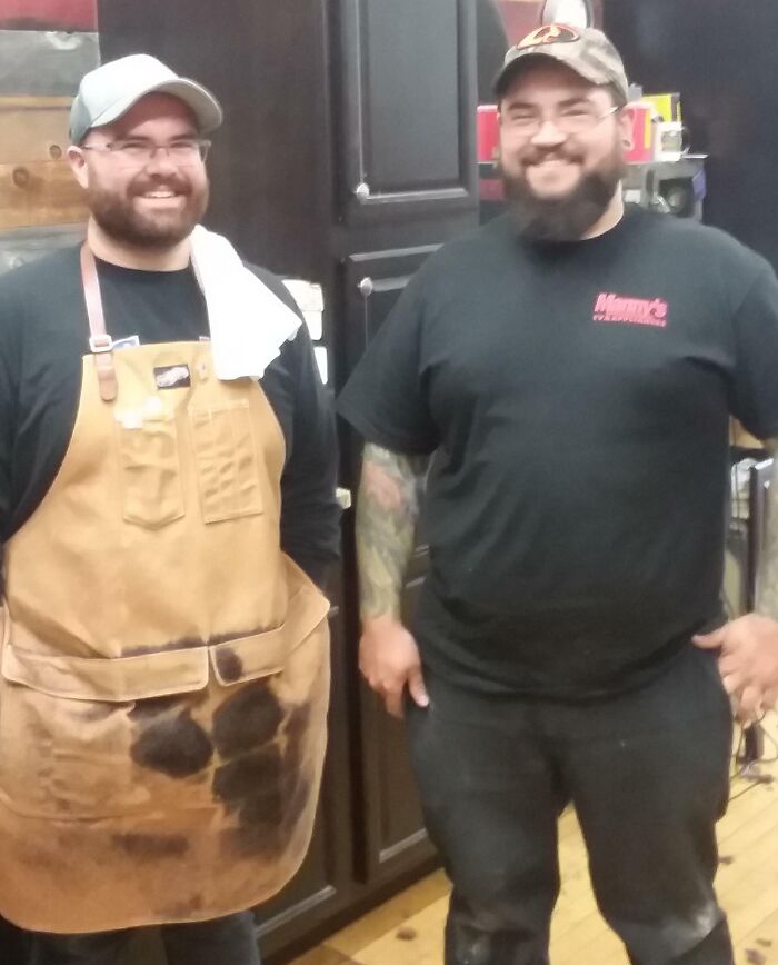 An Old Friend Of Mine On The Left, And A Guy I Work With On The Right. Not Only Do They Look Alike, But All Their Mannerisms Are The Same, Same Voice, Laugh, Smile, And Eyes