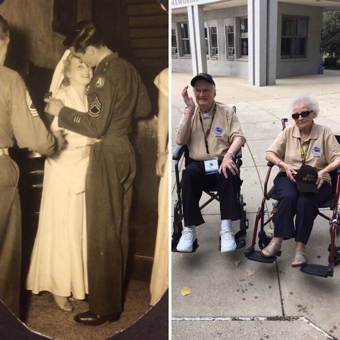 This Couple Met In Wwii, Then Got Married In Germany. The Wife Traded A Soldier Two Cartons Of Cigarettes For A Parachute To Make Her Wedding Dress