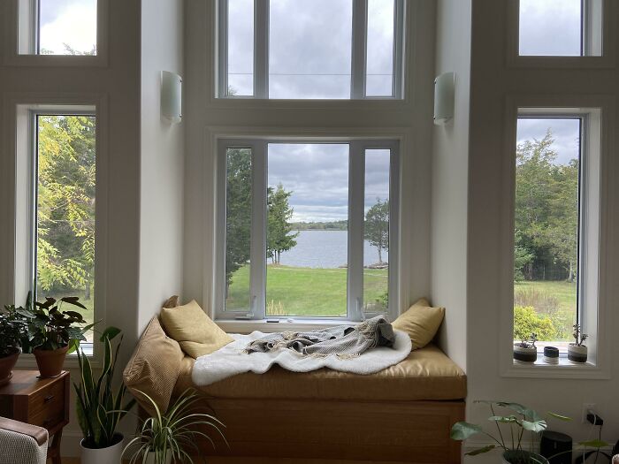 Cozy window nook with a view 
