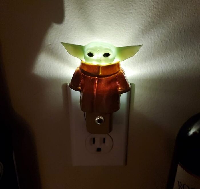 Illuminate Nights With Yoda Baby White Elephant Gift - If You're Grogu-Ing For A Cozy Atmosphere, This Night Light Has Got It!