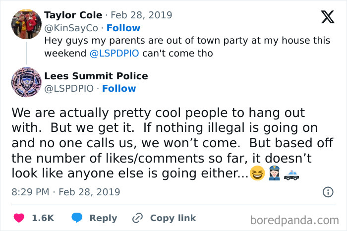 Got Roasted By A Police Twitter