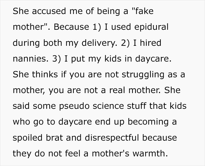 SAHM Chews Out Mom For Sending Kids To Daycare, Gets Blocked After 20 Years Of Friendship SAHM Chews Out Mom For Sending Kids To Daycare, Gets Blocked After 20 Years Of Friendship
