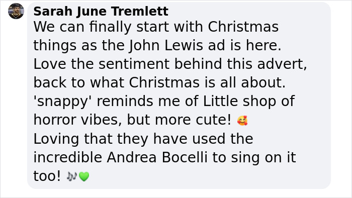 Xmas Lovers Praise John Lewis’ New Original Christmas Ad For Going Against The Flow Xmas Lovers Praise John Lewis’ New Original Christmas Ad For Going Against The Flow