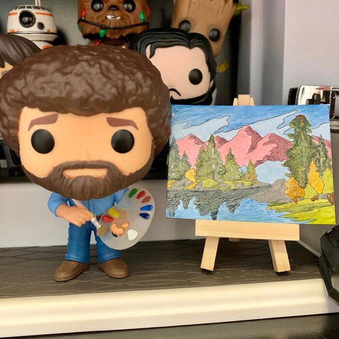 Paint Small, Dream Big With Tiny Bob Ross By The Numbers Paintings - Let Your Inner Artist Loose, One Mini Canvas At A Time!