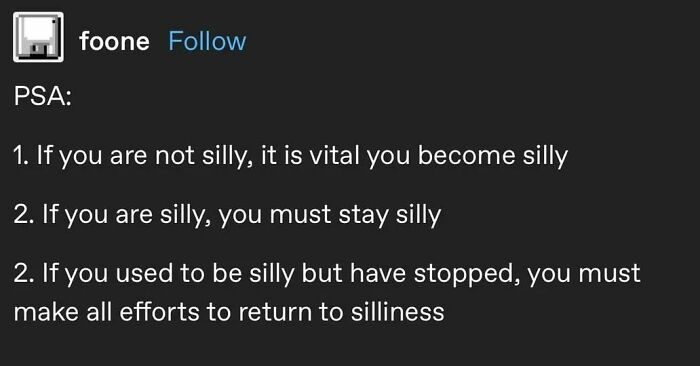 Stay Silly Out There 😛