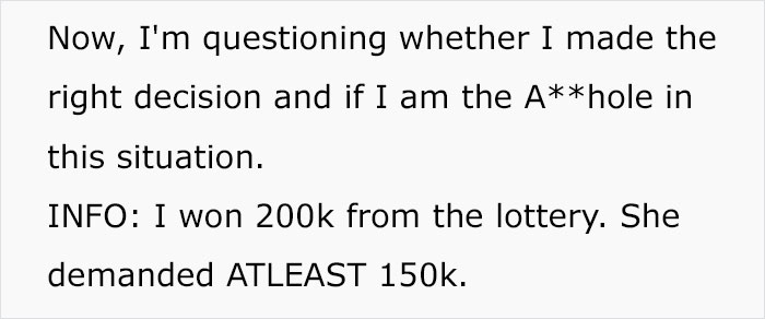 Lottery Winner Refuses To Give Girlfriend 75% Of Prize, Ends Relationship Lottery Winner Refuses To Give Girlfriend 75% Of Prize, Ends Relationship