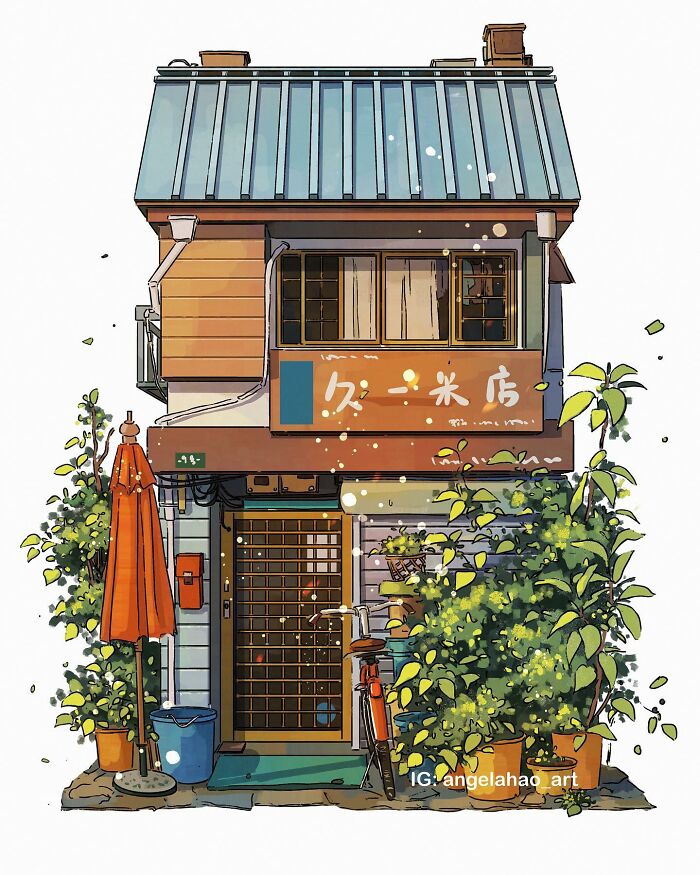 Charming House Illustrated By Angela Hao