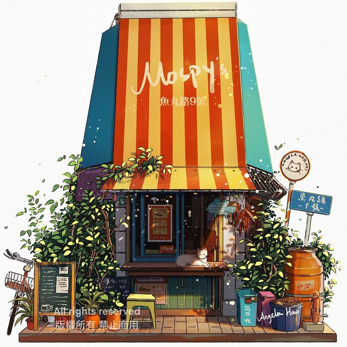 Charming House Illustrated By Angela Hao