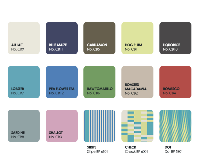 Carte Blanche palette by Farrow & Ball - 12 paint colors and 3 wallpapers