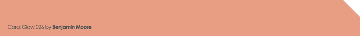 Coral Glow 026 paint color by Benjamin Moore