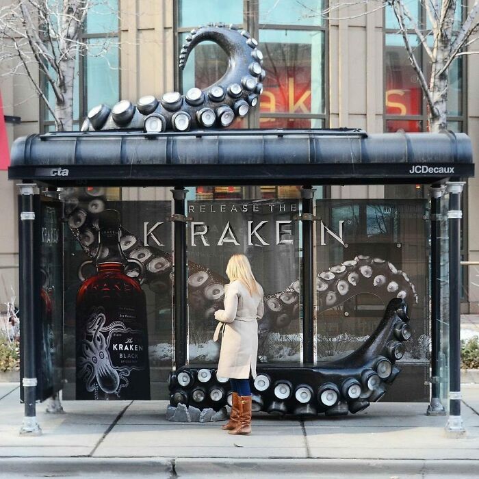 Kraken - Bus Shelter Release The Kraken. In Chicago, Us