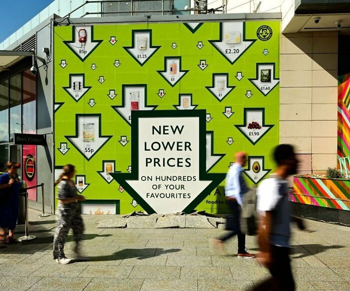 Waitrose & Partners - Lower Prices A Special Build At Westfield London, UK, To Raise Awareness Of It's New Lower Prices On Hundreds Of Customer Favourites