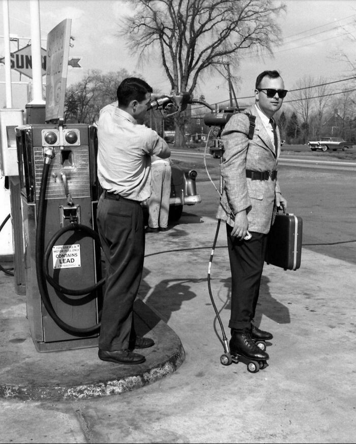 The Self-Propelled Skates That Were Produced By The Motorized Roller Skate Company Of Detroit, Beginning In 1956