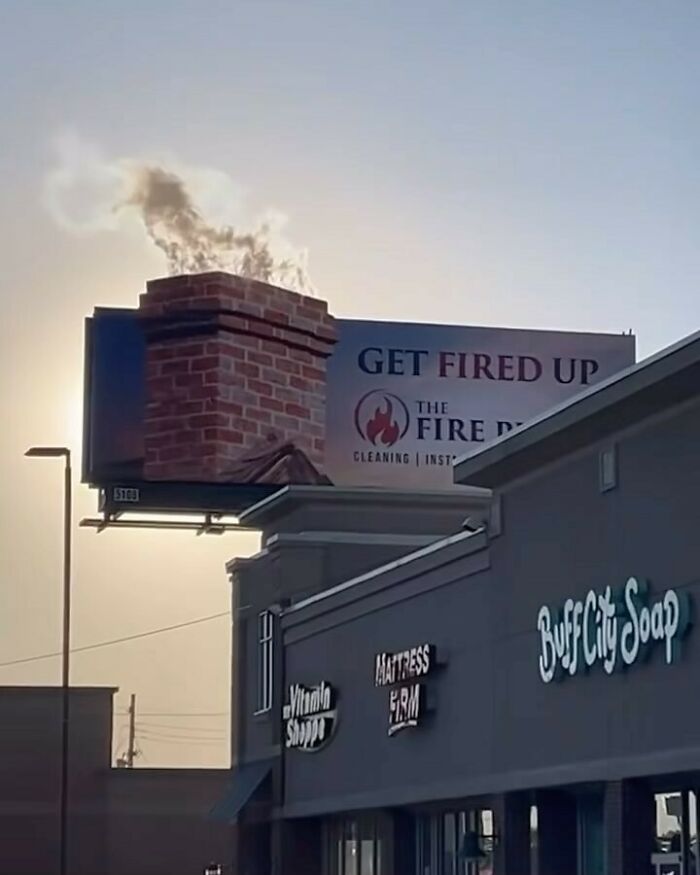 The Fire Place Lousville - Smoking Billboard
