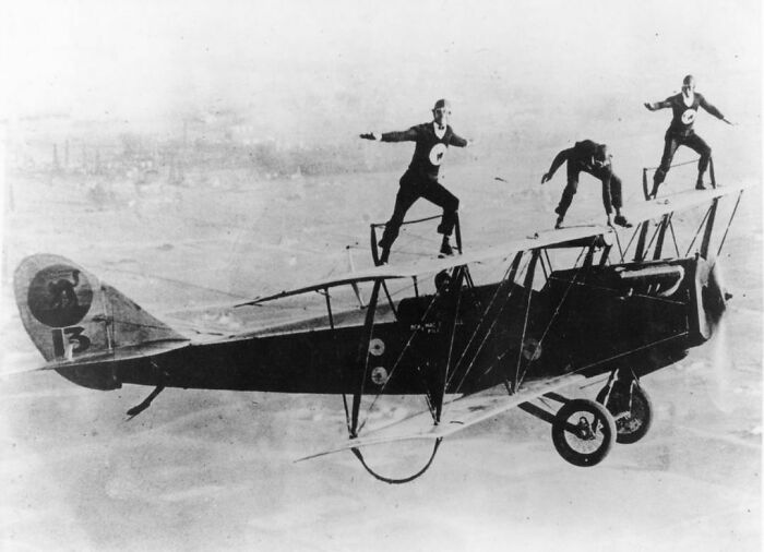 The 13 Flying Black Cats Was A Professional Aerial Exhibition Team That Started Around 1925, Advertising They Would Do Anything For A Price