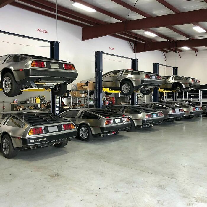 These DeLoreans Were All Hiding From Hurricane Dorian In Storage! Delorean Motor Company Florida Posted This, Ensuring All The Cars Stay Safe In The Hurricane