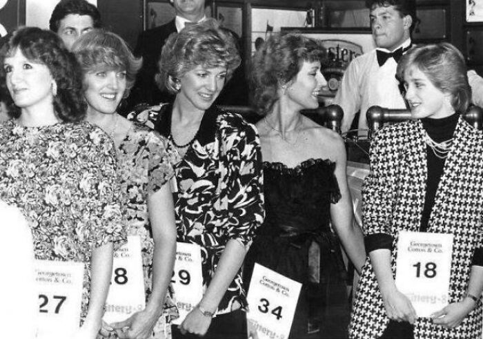 Maureen Murray (#18) Of Alexandria, Virginia Won The Local Princess Diana Look-Alike Contest Which Took Place At The “Champion Sports Bar” In Washington D.c. On November 5, 1985