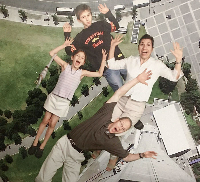 Family Trip To The CN Tower, Circa 2001. I Was "Too Cool" To Play Along