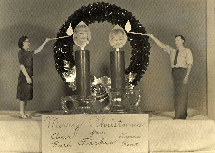 Clever Idea With Candles. Godspeed To You, Elmer Farkas, Wherever You Are! 1950s