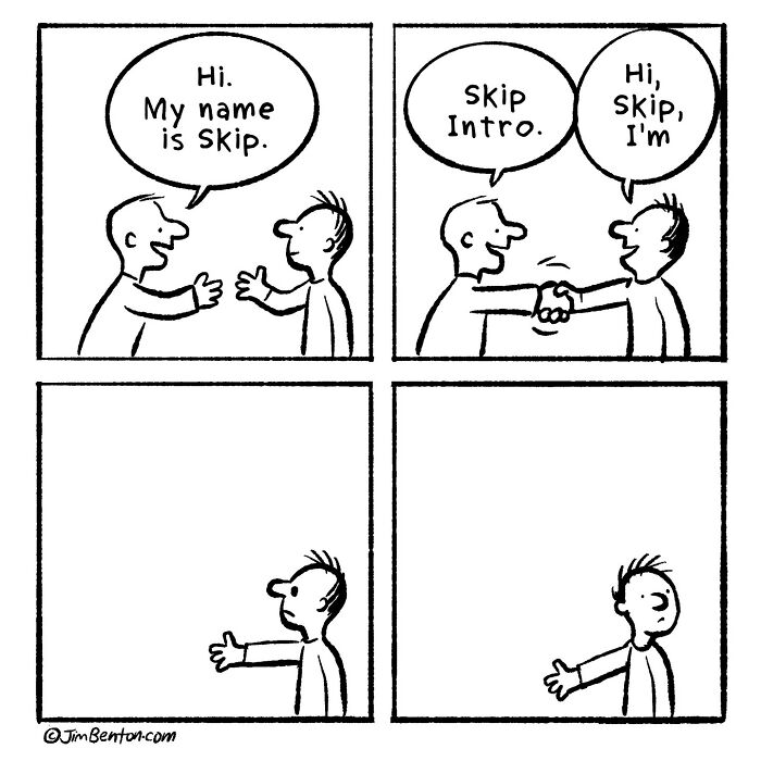 A Comic About A Person Named Skip Intro