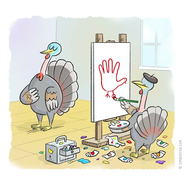 A Comic About A Turkey Artist