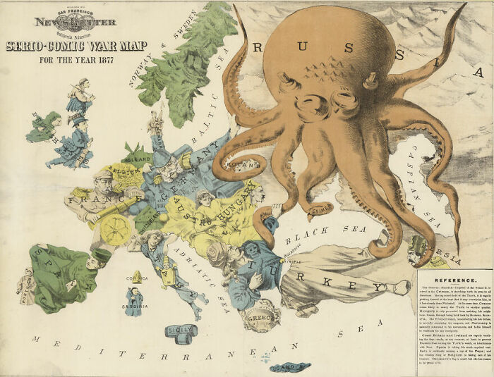 Serio-Comic War Map (1877)