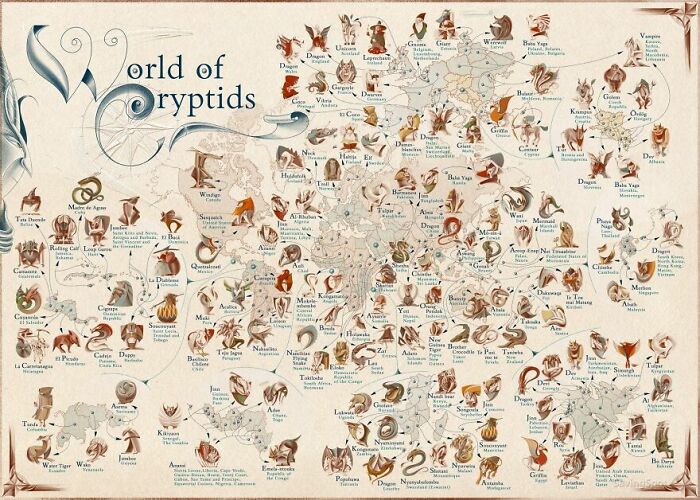 World Of Cryptids Map (2020)