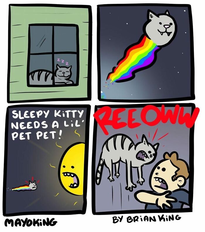 A Comic About A Sleepy Cat