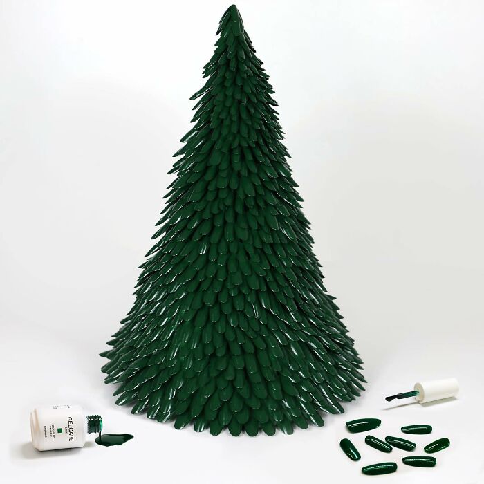 Christmas Tree Made Out Of Nails