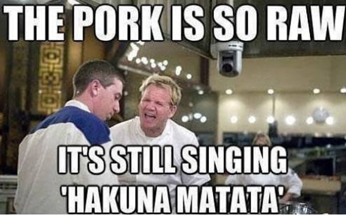 The Pork Is Raw