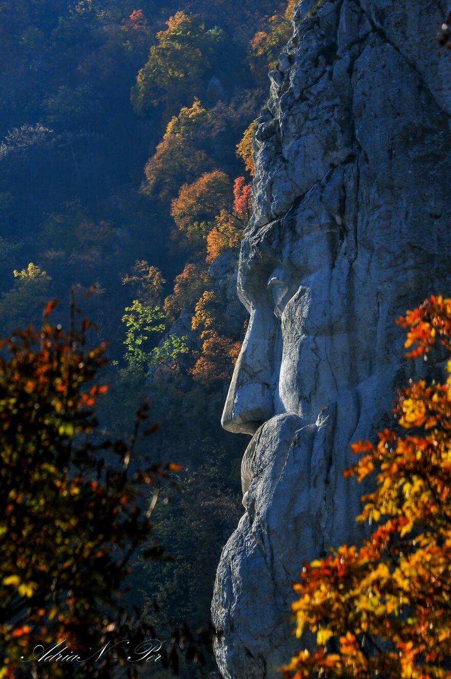Decebal King Of Dacia Statue In Rock, ,dacia Was Antic Province Of Romania, Se Europe. Decebal King Of Dacia Statue In Rock, ,dacia Was Antic Province Of Romania, Se Europe.