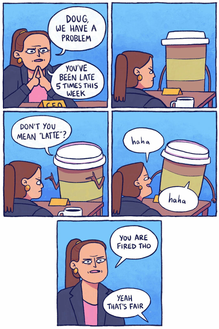 A Comic About A Late Latte