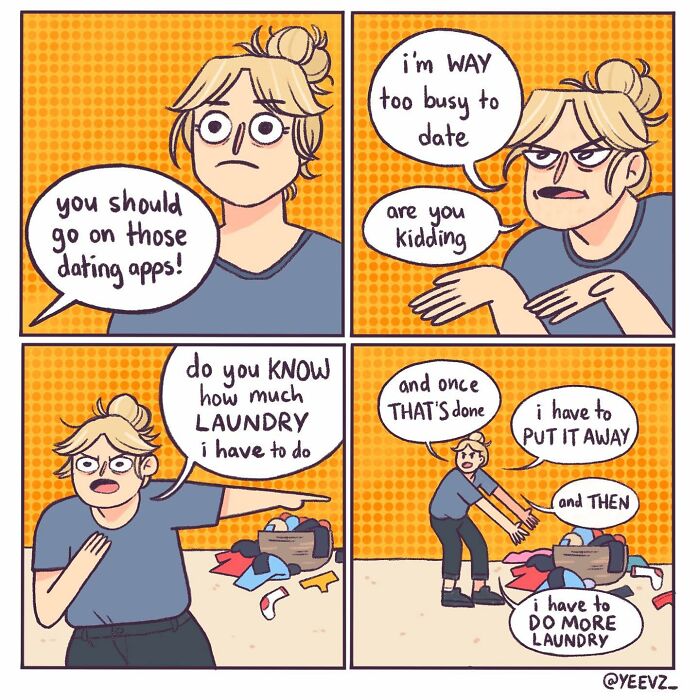 A Comic About Being Busy With Laundry