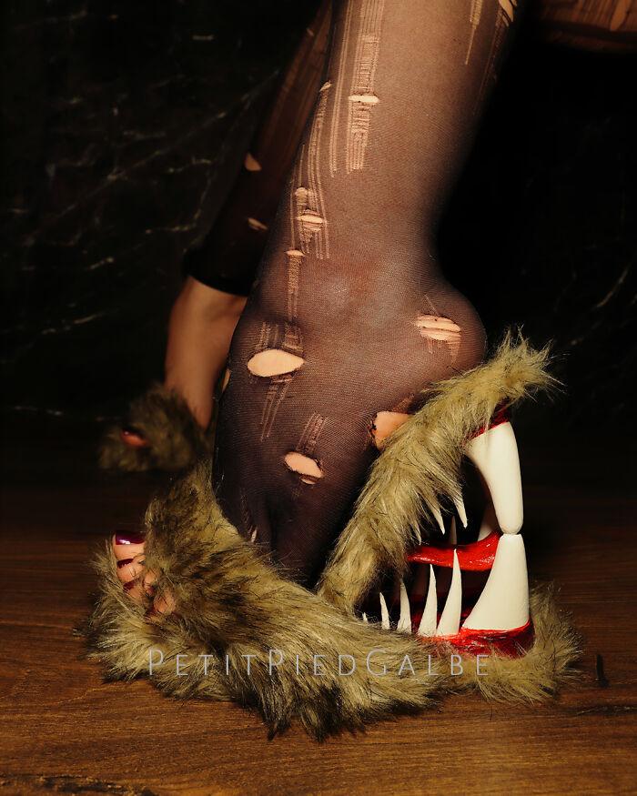 'fury Furs!' - One Of A Kind Handcrafted High Heeled Shoes
