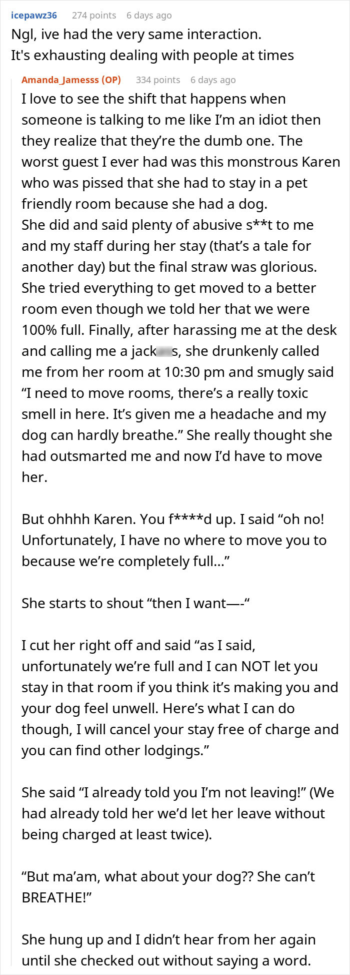 Karen Realizes Her Mistake After Lashing Out At Hotel Employee, Walks Away Without A Word