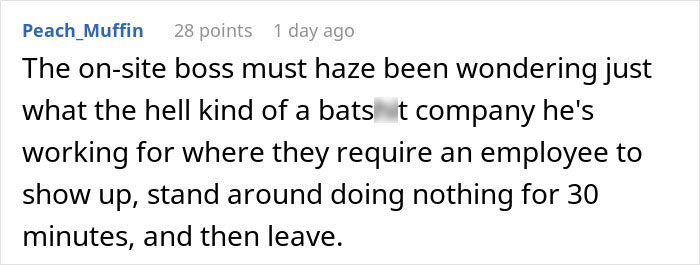 Person Maliciously Complies With A Stupid Work Policy By Coming To Work For Only 30 Minutes Person Maliciously Complies With A Stupid Work Policy By Coming To Work For Only 30 Minutes